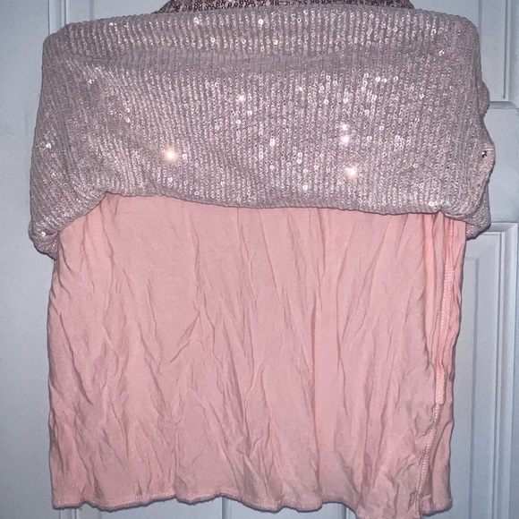 Pink girls sequin skirt. - Picture 3 of 4